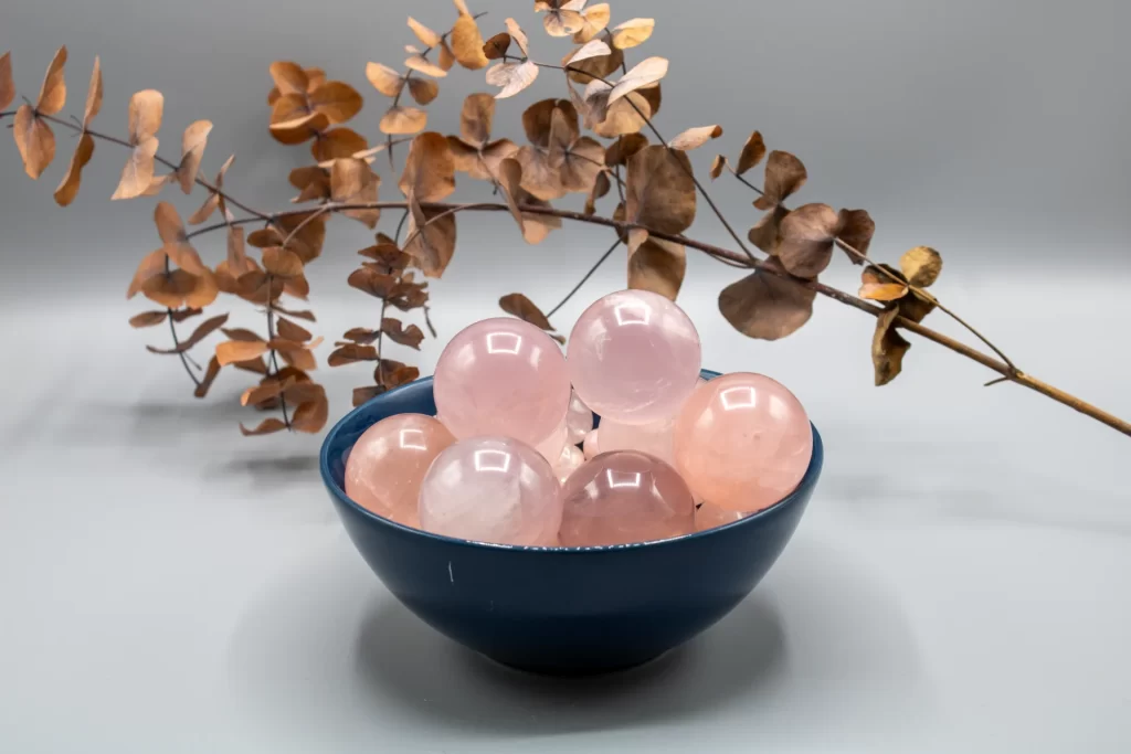 Rosenkvarts Kugle #3 - SoulCandy.dk