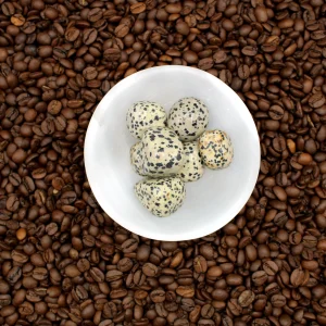 Dalmatiner Jaspis Lommesten