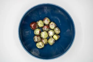 Poleret Drage Jaspis Lommesten - SoulCandy.dk