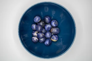 Poleret Lapis Lazuli Lommesten - SoulCandy.dk