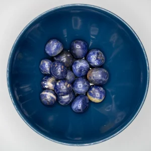 Poleret Lapis Lazuli Lommesten - SoulCandy.dk