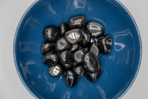 Poleret Obsidian Lommesten - SoulCandy.dk