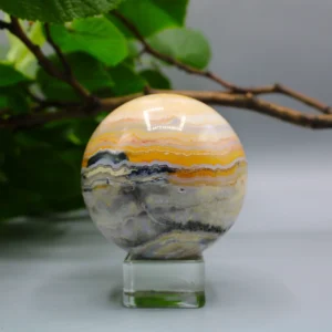 Gul Crazy Lace Agat Kugle (1)