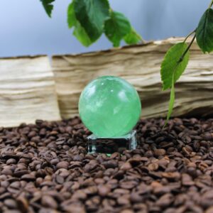 Høj Kvalitet Grøn Fluorit Kugle (2)