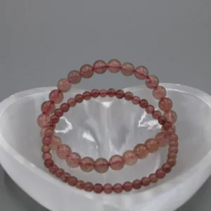 Jordbærkvarts Armbånd (2)