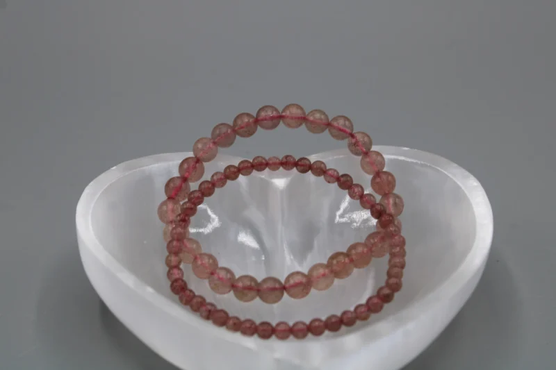 Jordbærkvarts Armbånd (2)