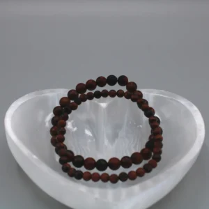 Mahogni Obsidian Armbånd (2)
