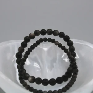 Sølv Obsidian Armbånd (2)