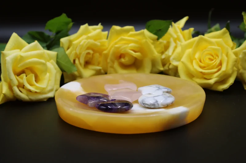 Orange Calcit Skål (2)