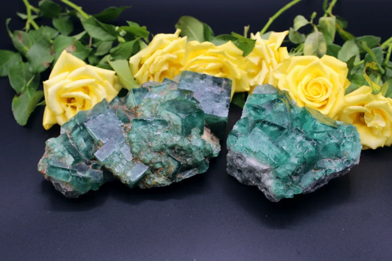 Stor Grøn Fluorit Klynge (0)