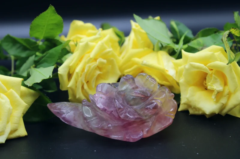 Stor Regnbue Fluorit Rose #3 (2)